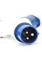 16A 220V 3-Pin Plug Socket Splash/Weather-Proof Electrical Connector 2P+E - 4