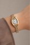 Eleganza Women's Gold & Silver Steel Band Vintage Roman Numeral Oval Case Quartz Wristwatch – Old Money Style, Premium Minimal Design - 3