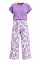 Girl's Wide-Leg Pleated Pants / Children's Wide-Leg Pants / Patterned Pleated Pants - 3