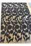 Black Cordone Floral Patterned Sequin Embroidered Luxury Lace Fabric |   Evening Dresses & Special Designs - 2