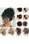 Messy Cocktail Bun hair bun hair bang hair extension elastic hair ban Hair Piece Hair Tousled Updo Hair Extensions Hairpiece Synthetic Hair Extensions Scrunchies Hairpiece for Women - 4