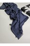 Shawl Thin Cotton Silk 4 Seasons Double-Sided Jacquard Plain 70 X 200 cm - 2