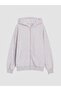 Hooded Medium Thick Girls' Zippered Sweatshirt (W6) - 5