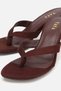 Women's brown thong sandals with stiletto heels - 4