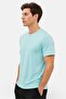 Men Slim Fit Short Sleeve Training T-Shirt, Turquoise - 3