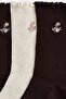 3-pack overlock-detail socks - 3