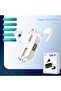 True Wireless Bluetooth Earbuds with LED Display – Transparent White TWS Earbuds, Sweatproof Wireless Headset Compatible with All Mobile Phones for Running, Workout & Daily Use - 3