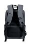 Laptop Backpack Water Resistant Polyester Daypack with Built In USB/Headphone Port Computer Bag for Men Women B00555 Grey - 4