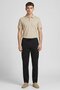 Men Slim Fit Plain Drawstring Chino Pants, Navy - 2