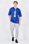 x NFL Men Loose Fit Short Sleeve Ney York Giants Football Jersey, Blue - 3