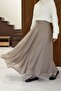 Mink Covinha Chiffon Skirt - 2