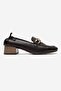Ferviya Women's Genuine Leather Low Heel Loafer Shoes Brown - 2