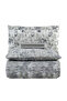 Leafora Single 100% Cotton Ranforce Duvet Cover Set Gray 57 Thread (3 Pieces) 160X220 Gray - 4