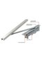 Metal Concealed Rack & Pinion Door Closer with EN 2-5 for Suitable for door weight upto 100 kgs Home Wooden Door Automatic Hydraulic (Finish Silver) - 4