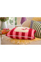 Punch Embroidered Throw Pillow Cover - 43*43 cm - Pink Letter E - Pnk001 - 3