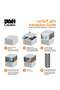 YAH Creation 6-Level YAH Foldable Storage Organizer - Shoe Organizer, Shoe Rack - Transparent Gray, Stackable & Movable, No Assembly Required, Durable Space-Saving Solution for Shoes, Clothes - 8
