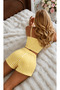 Women's Striped Strap Tank Top and Shorts Set Comfortable Combed Cotton Casual Summer Set - 3