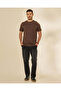 Men Brown Geometric AOP T-Shirt - 2