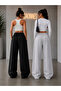 2-Piece Women's Ny Printed Sweatpants (Black-Grey) Oversize Baggy Loose Legs - 2