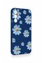 Samsung A34 Compatible Blue Daisy Patterned Silicone Case - 2