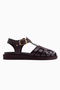 Lindy Burgundy Caged Women's Sandals - 2