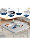 1 Box Wide Back Folding Children's Table and Chair Set - Durable, Space-Saving, Easy to Fold, Comfortable, Portable - 4