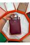 Mini Women's Handbag Leather Look Stylish Design H Detail (E7) - 2