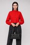 Women's Verona Belt Buckle Leather Look Multi-Compartment Black Shoulder Bag - 7