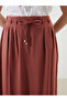 Original Elastic Waist Linen Look Skirt - 3