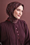 Sura Silk Scarf Burgundy - 2