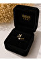 Adjustable Gold Color Ring with Letter Y and Zircon Stone |   Minimal Letter Ring |   Elegant Women's Ring