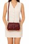 Women's Mini Hand and Shoulder Bag – Faux Leather, with Buckle, Lined, Crossbody Strap - 6
