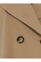 Lcw modest brown Double-Breasted collar Oversized women's trench coat - 8