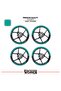 Rks Srk250 Rs Wheel Strip – Half Rim Covering & Srk250 Rs Lettering Sticker Set - 2