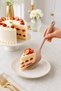 Ivory 29 cm Hard Plastic Spatula Heat Resistant Non-Stick Surface Compatible Flexible Dough Pastry Cake Crepe Serving Spatula