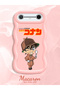 Tecno Pova Slim Compatible Case Camera Protector Pink Silicone Couple Phone Case Conan Pattern - 2