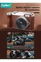 Digital Camera, FHD 4K Camera, Digital Point and Shoot Camera with 16X Zoom,Portable Small Camera for Kids and Adult, Anti-Shake CCD Camera with 32G SD Card, 2.4 Inches IPS Screen - 4