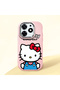 Tecno Spark 10 Pro Compatible Case Camera Protector Pink Silicone Couple Phone Case with Kitty Pattern