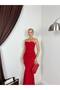 Women's Premium Strapless Corset Formed Lace Long Evening Dress - 3