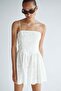 Embroidered flared-skirt dress - 3