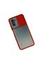 Xiaomi Redmi Note 10 Case Palm Frosted Camera Sliding Silicone - Red - 3