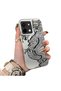 Vivo Y28 4g Compatible High Quality Chinese Style Black and White Dragon Printed Case - 2