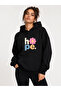 Hope Floral Printed Hooded 2 Thread Threaded Sweatshirt