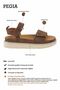 Velcro Suede Women's Sandals 215572 Brown - 2