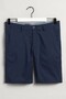 Men's Slim Fit Woven Bermuda Navy Shorts Men's Woven Bermuda Shorts Navy Blue - 3