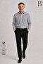 Relaxed Fit Long Sleeve Striped Classic Men's Dad Shirt - 5