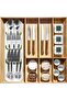 Kitchen Drawer Cutlery Organizer Tray, Space Saving Silverware Storage Box, Multi-Layer Spoon Fork Knife Holder, Food Grade PP Utensil Divider for Kitchen Cabinet Drawer - 2