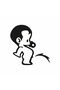The Child Who Cries Series 2 Vehicle, Car, Auto, Motorcycle, Helmet, Laptop, Glass Sticker 15X15 cm - 3