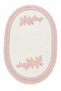 Powder Lace Non-Slip Leather Based Oval Bath Mat with Tassels Washable Bathroom Set Regio - 2