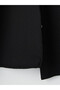 Black Shirt Collar Quilted Women's Coat - 8